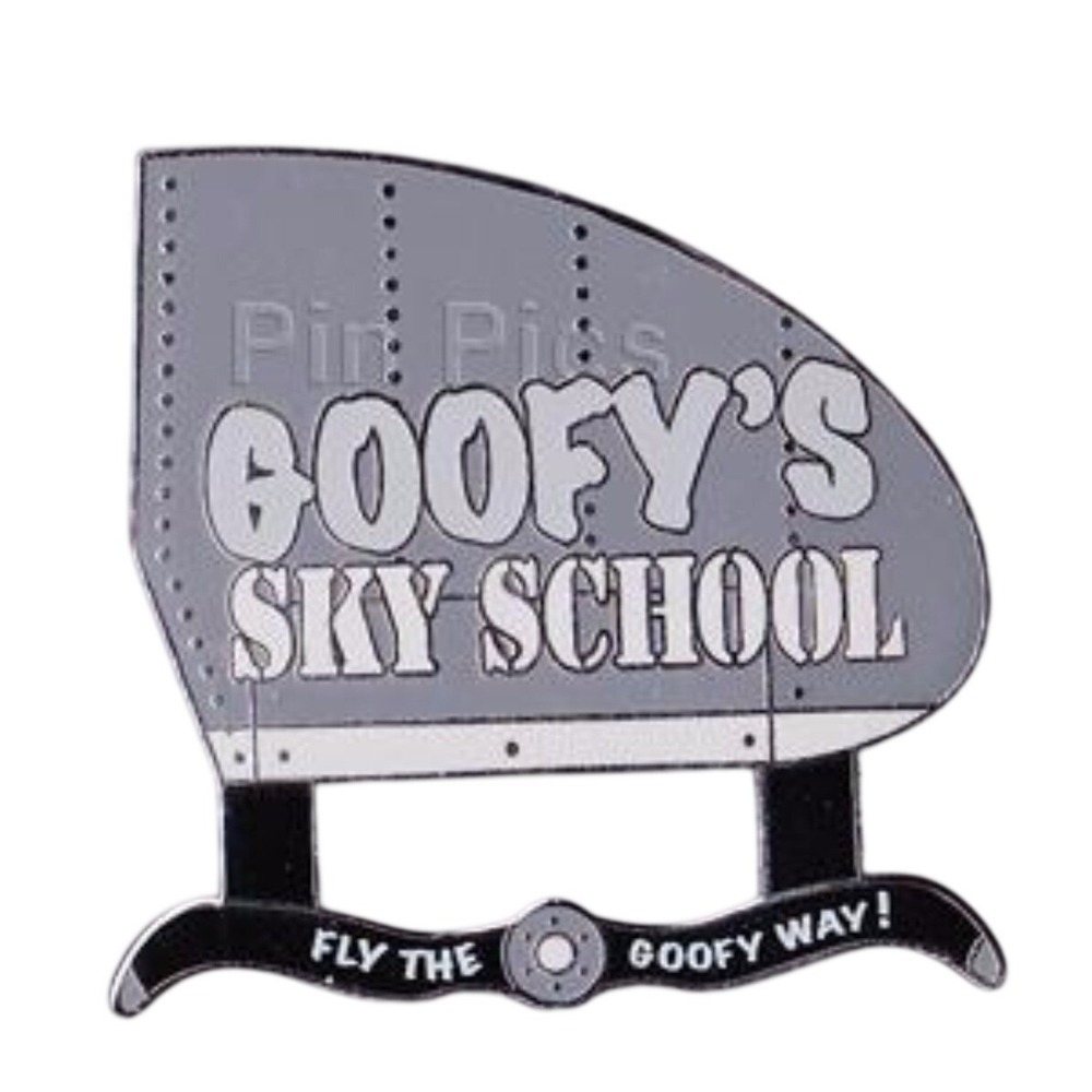 Disney Pin Goofy's Sky School Mystery Collection Sign Chaser LE 100 84146 DLR